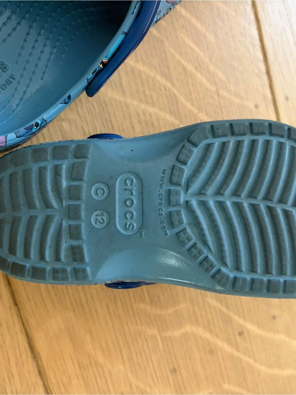 CROCS Kids' Blue Stitch Character Clog Sandals